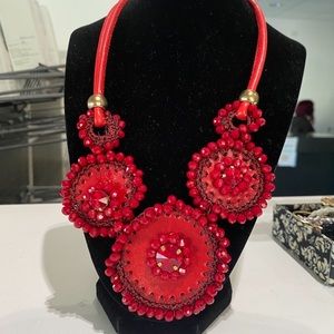 Handmade Floral Bead Adjustable Necklace